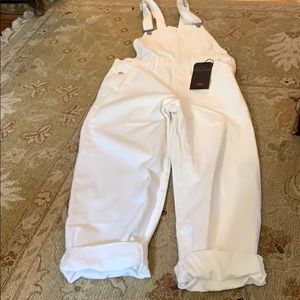 Levi's Premium White Overalls
